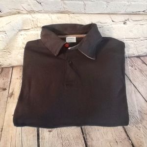 Zimmerli of Switzerland Swiss Shirt Small Organic Cotton Dadcore Black Polo